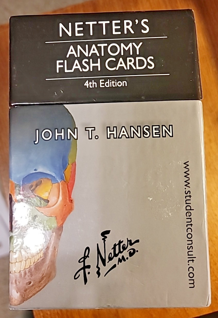 Netter Basic Science Ser.: Netter’s Anatomy Flash Cards 4th edition used VG+