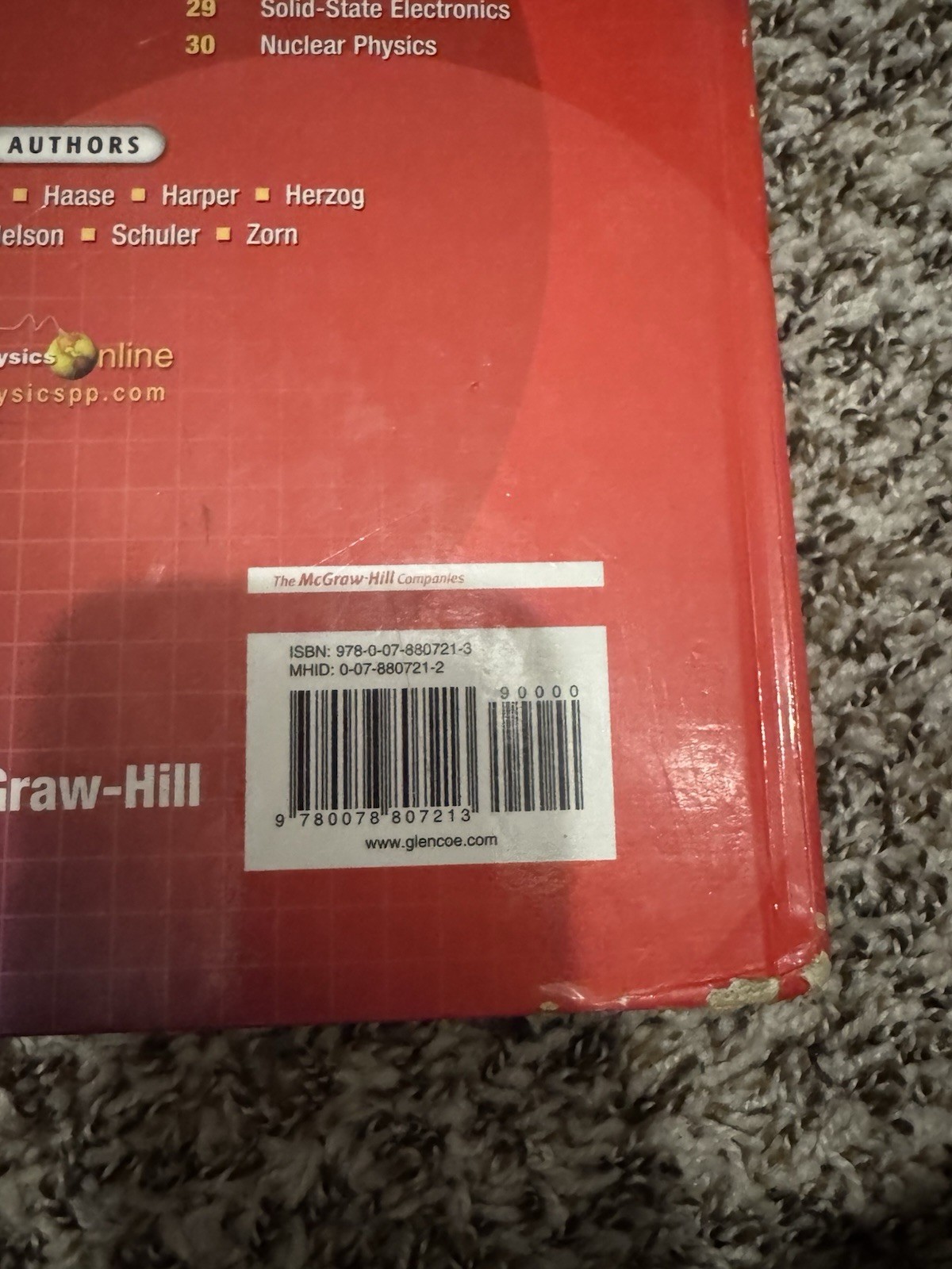 McGraw-Hill Glencoe Science Physics: Principles and Problems HC Textbook