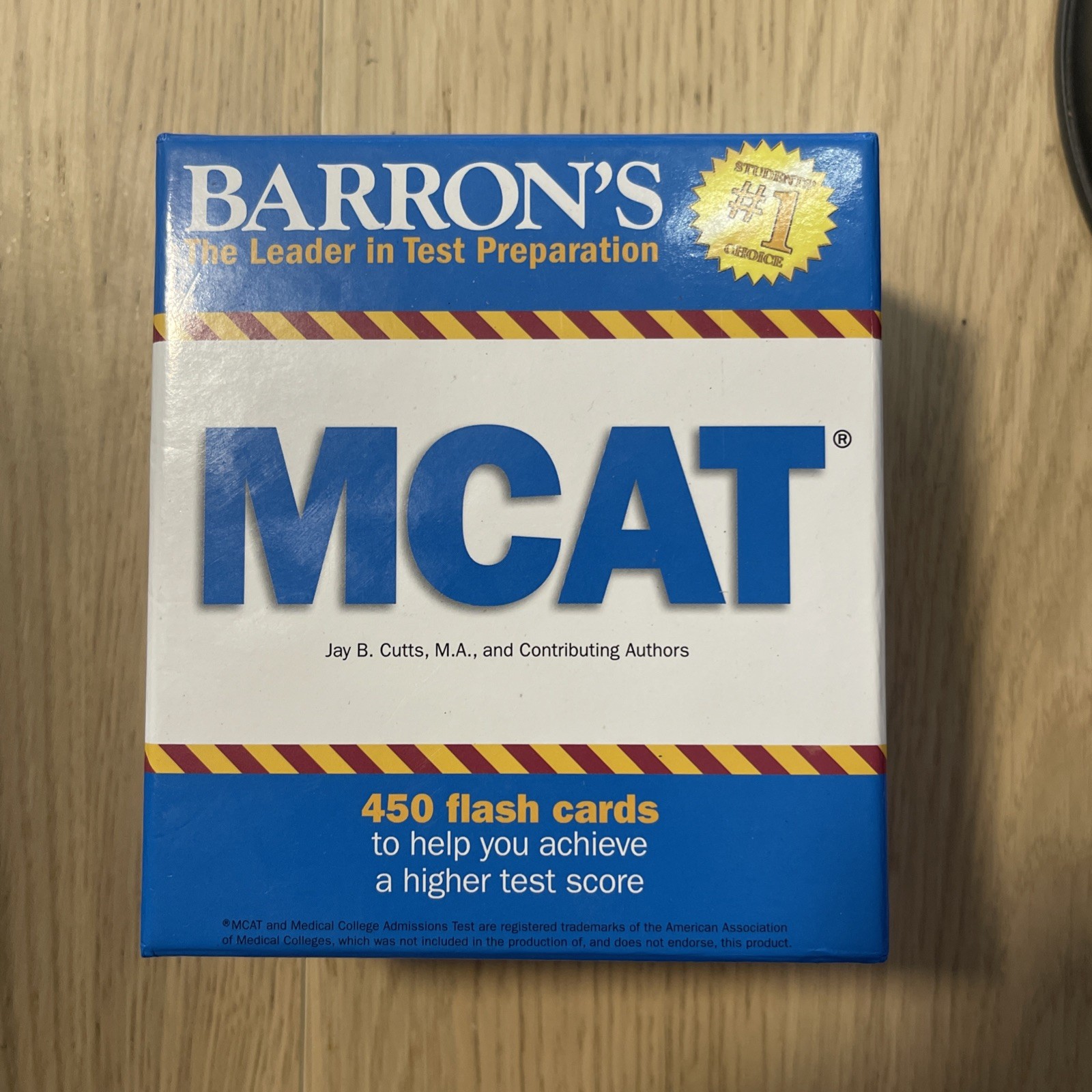 Barron’s Test Prep Ser.: MCAT Flash Cards by Jay B. Cutts (2015, Cards,Flash…