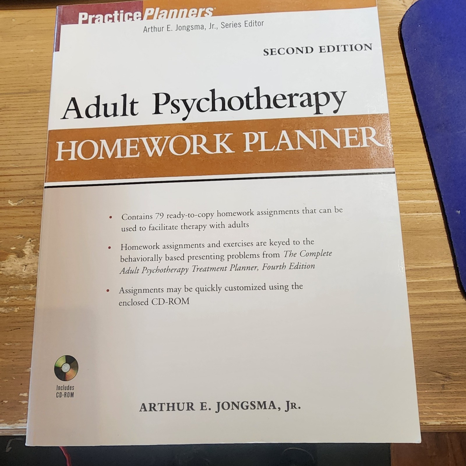 Practiceplanners Ser.: Adult Psychotherapy Homework Planner by Arthur E. Jongsma