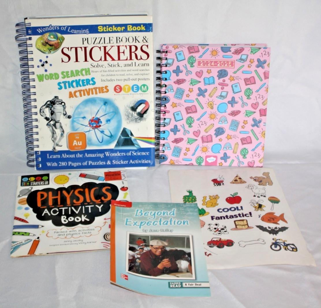 Homeschool Curriculum Lot Of 5 Student Workbook Resources Science Planner Books